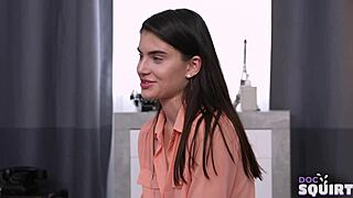 the gal squirts hard on the couch