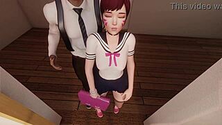 Get punished in 3d hentai school detention with blowjobs and anal.