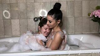 nelly kent and gina gerson getting wild in bathroom fucking! 🛁