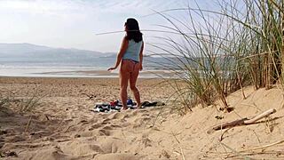 I Filmed a Curvy Milf Changing Clothes at the Beach