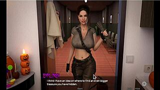 Was she dressed as BDSM Tomb Raider for Halloween special ep 2 awakening?