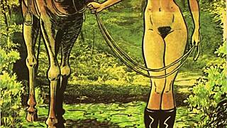 Vintage Animalation Cartoon With Antique Anime Hentai Hairy Retro Style