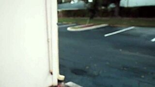 Petite Big Ass Spinner FUCKS HUGE DICK in Public