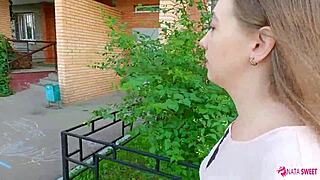 realtor helps client in risky outdoor task