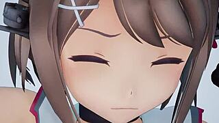 Maya From Kantai Collection Feels Deep Emotions In Anime Fuck