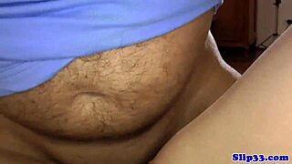 hey, watch this stunning teen take old man's load