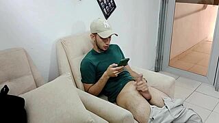 Hey, why's my stepson jerking off? Gotta help him out now!