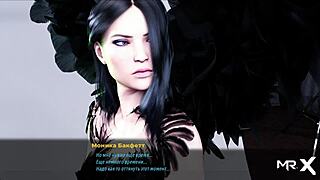 in this hentai game, she secretly sucks her boss off at home, episode 2