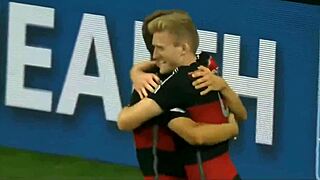 German slut thrusts without mercy in fucking