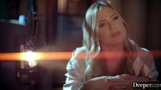 Deeper thrusts as petite Lilly devours Anton’s massive throbbing BBC with passion.