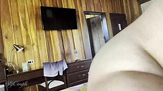 I got a wild blowjob from a BBW milf, rode her cowgirl style, hope the cleaning lady didn’t see