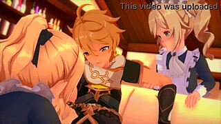 Maids Jean in Genshin Impact Group Scene