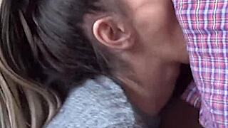 Candie cross on her knees, begging for that facial blowjob?