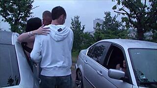 Girl heads out for dogging at public spot today