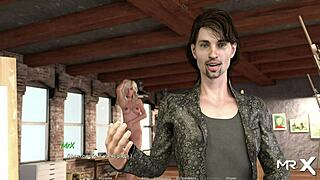 Blonde Poses Nude in Anime Hentai Acting Lesson!