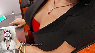 Wow, Anna’s Exciting Affection in Job Interview 6! Hentai babe in miniskirt steals the show with big tits!