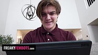 hey, check big-titted alyx star as cuddle fembot model