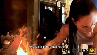 Stuck4k Novel Becomes Reality As Man Fucks Girl In Doggystyle Action!