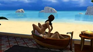 seraphina fucks neighbor in bathroom and beach scenes!