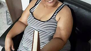 Mature BBW deepthroats a big cock in raw POV action