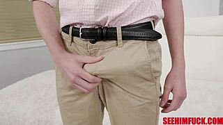 Newbie Jimmy Michaels Gets Sucked by Hottie Kyler Quinn in Wild Shower Casting!