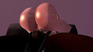 Second life black man fucks redhead white woman on her couch