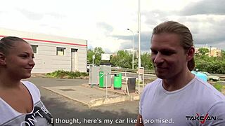 Ever Seen a Chubby Babe Get Nailed Hard in a Public Van?