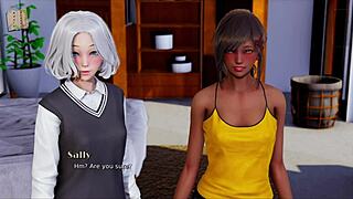 indian woman with big tits and ass in game