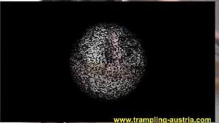 TRAMPLING GIRLS FETISH with bound domination.