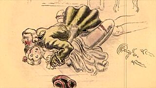 vintage erotic illustration antique cartoon anime hentai retro