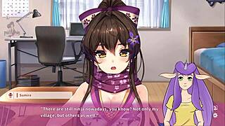 Ninnin Days Part 2 shows ninja in sexy panties.