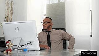 gamer stepson rides stepdad's black cock in wild assplay