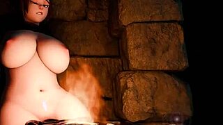 3D animated BDSM action with Meis corruption frustration scene