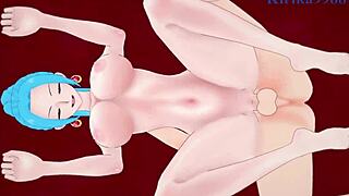 Nefertari Vivi and Black Maria engage in intense sex with creampie in One Piece hentai