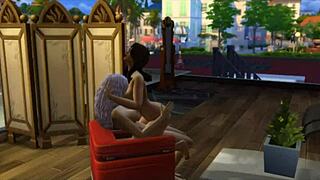 seraphina fucks neighbor in bathroom and beach scenes!