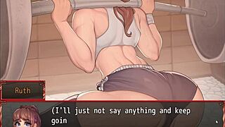 Harem Game Ep 20 Exposes Pussy In Gym