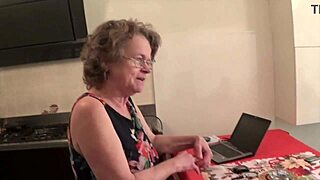 italian slutty old aunt gets pounded by young stud in hardcore.