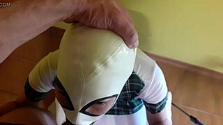 Laura's Rough Deepthroat Facial on Heels