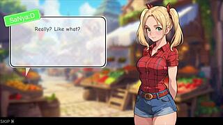 Honeysun walkthrough hgame with deepthroat blowjob and creampie