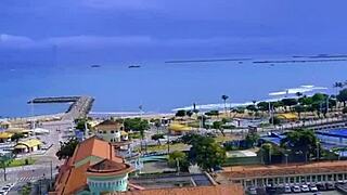 Gay Guys Fucking on Hotel Balcony by the Beach in Fortaleza
