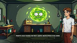 Portal Porn Demoniums Parody Hentai Game Ep 3 with Morty's Sister.