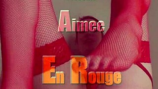 Pixie Spreading Ass in Red Lingerie for Kinky Fun