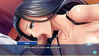 watch the heroine transform and get creampied in this asian hentai blowjob scene with english subs