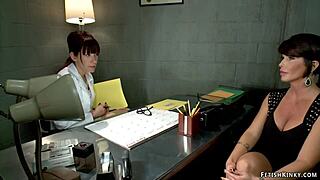 Huge tits MILF lesbian endures intense spanking