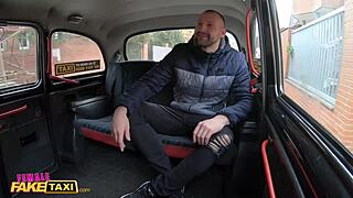 Female fake taxi driver Kayla Green gets creampied with big boobs bouncing