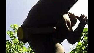 Ebony Girlfriend Says, Fuck My Pussy Outdoors Now