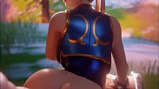 Chun Li fucks like a slut in Fortnite compilation
