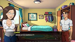 Portal Porn Demoniums Parody Hentai Game Ep 3 with Morty's Sister.