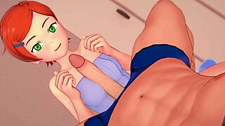 Gwen From Ben10 Craves A Huge Shaft Between Her Breasts!