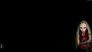 I see this gamer girl in her see-thru bra playin' a porn game outside